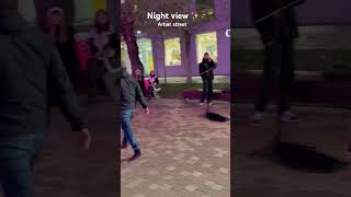 Kazakhstan songs Almaty 🌆  arbaat street  night view  shorts  songs  trending video [upl. by Yoc]