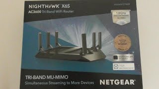 Netgear Nighthawk X6S AC3600 TriBand WiFi Router COSTCO SETUP [upl. by Rahs]