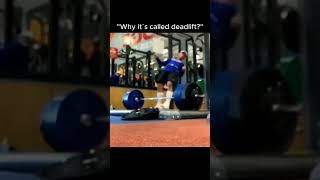 Deadlift not a joke short 😱😱 [upl. by Hsur]