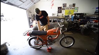 50cc Moped rebuild  Build it [upl. by Nesrac31]