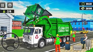 City Trash Truck Simulator Dump Truck Games  Full Gameplay [upl. by Aimee349]