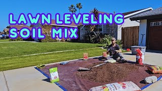 Best Soil Mix For Lawn Leveling IVE Ever Used [upl. by Hairu751]