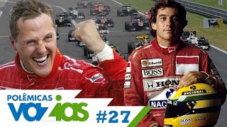 AYRTON SENNA OU SCHUMACHER  POLÊMICAS VAZIAS 27 [upl. by Mayeda]