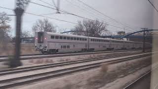 CSS South Shore Line vs Amtrak Illinois Service [upl. by Nosac]