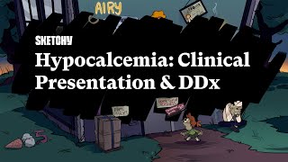 Hypocalcemia Clinical Presentation amp DDx Lesson Part 1  Sketchy Medical  USMLE Step 2 CK [upl. by Akcirahs]