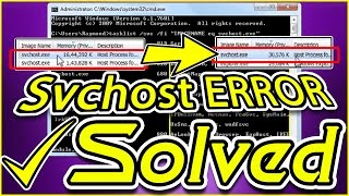 ✔ How To Solve Svchostexe netsvcs High Memory  High CPU and RAM usage problems [upl. by Mahda933]