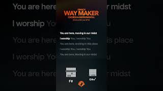 Sinach – Way Maker Chords and Instrumental [upl. by Kerwon964]