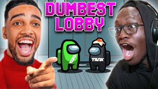 DEJI PLAYS AMONG US WITH BETA SQUAD DUMB LOBBY EDITION [upl. by Nored]