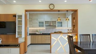 Open Kitchen Living Room Dining Room Combo Breakfast Bar Design  Space Save Open Concept Kitchen [upl. by Issim]