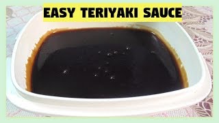 EASY TERIYAKI SAUCE  RECIPE  18 [upl. by Allerym]