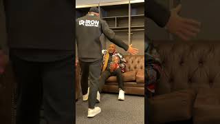 Mike Tyson has arrived Take a look at him inside his dressing room [upl. by Sayles]