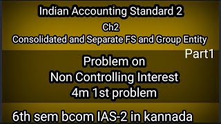 6th Sem Bcom Indian Accounting Standard Ch2 Consolidated and Separate FS and Group Entity part1 [upl. by Ramedlab]