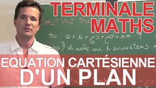 Equation cartésienne dun plan  le rappel de cours  MATHS  TS  Les Bons Profs [upl. by Clarence274]