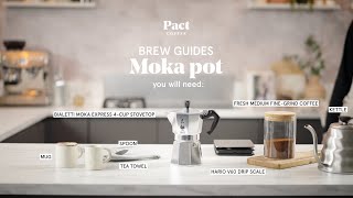 How to make coffee with a moka pot  Moka Pot Guide  Pact Coffee [upl. by Ennaerb]