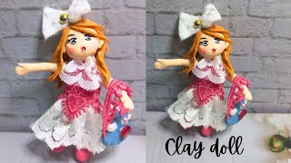 Clay Doll Tutorial  Cold Porcelain Art  Clay Craft Ideas  Air Dry Clay [upl. by Damales172]