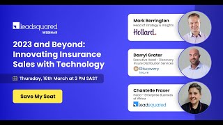 Insurtech Innovating Insurance Sales with Technology  Roundtable [upl. by Elrod100]