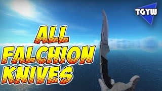 CSGO  ALL NEW FALCHION KNIFE SKINS [upl. by Pennie975]