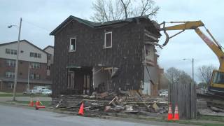 Miamisburg Ohio Ferry Street House Demolition 2011 [upl. by Relda]