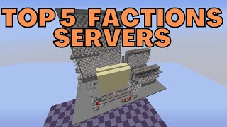 Top 5 Minecraft Factions Servers 2024 [upl. by Zsuedat]