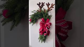 NEW DIY Rudolph Wreath christmasdecorations reindeer [upl. by Leora421]