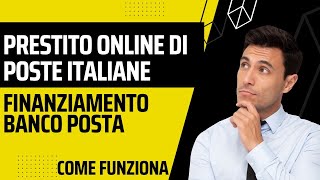 PRESTITO POSTE ITALIANE BANCOPOSTA ONLINE TASSO INTERESSE SETTEMBRE 2023 iprestitionline [upl. by Lilhak624]