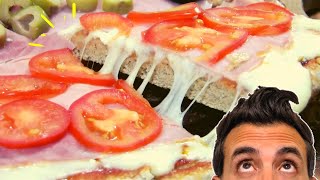 Como hacer PIZZA con harina integral  MASA de pizza INTEGRAL casera  Pizza SALUDABLE [upl. by Binah]