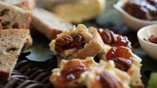 Brie Pecan Fig Jam Crostini Recipe  Kin Community [upl. by Sibilla]