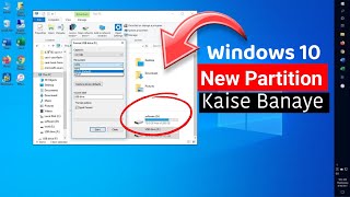 Windows 10 New Partition Kaise Banaye How To Create Partition In Windows 10  Creative Guru Tech [upl. by Herra]