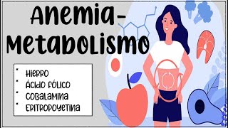 Anemia 🩸 Metabolismo del hierro folato y cobalamina 🍓🍊🧀🥬🫐🍆 [upl. by Follansbee880]