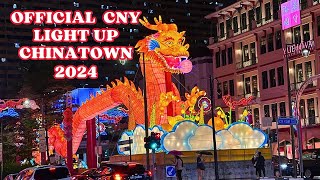 🧧🧨 PM Lee Hsien Loong Official Light Up Chinatown  Chinese New Year 2024  Year of the Dragon [upl. by Cadmann66]