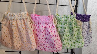 DIY Mini drawstring bag [upl. by Abeu611]