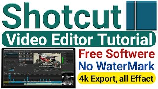 Shotcut  shotcut video editor tutorial  how to use shotcut shotcut tutorial shotcut video editor [upl. by Fineberg29]