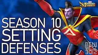 COSMIC CRUCIBLE SEASON 10  Setting Defenses  Marvel Strike Force [upl. by Doggett]