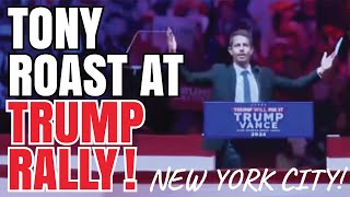 Tony Hinchcliffe ROAST At Trump Rally In New York Madison Square Garden 102724 Stand Up Comedy [upl. by Hirsch467]