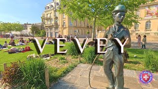 VEVEY SWITZERLAND ✨ Exploring the beauty of Veveys Embankment  Lake Geneva Cantons Vaud [upl. by Cortie]