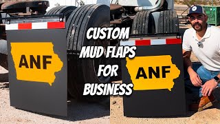 Custom Mud Flaps For Business  SemiTruck Trailer Work Truck Make Your Own Mud Flaps [upl. by Lasser]