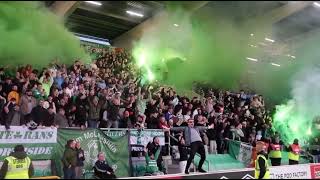 Shamrock Rovers Ultras After Dublin Derby Goal [upl. by Shiekh]