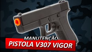 Manutenção Pistola Airsoft Rossi Glock V307 Vigor Barata 6mm Spring [upl. by Kokaras]