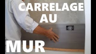 La pose du carrelage au mur Appliquer le carrelage dans une cuisine [upl. by Cohby776]