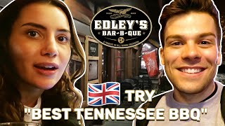 🇬🇧 British Try quotBEST BBQ IN TENNESSEEquot  Edleys BARBQUE  🇺🇸  NASHVILLE Series [upl. by Ydnab]