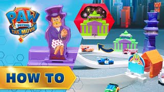 PAW Patrol The Movie  True Metal Total City Rescue Set  How To Build amp Play [upl. by Delly]