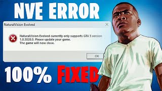 How To Fix Natural Vision Evolved Currently Only Supports GTA Version 1030280 Script Hook V Error [upl. by Ellerud293]