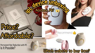 IpL laser hair removal device unboxingReview  Price  Affordable or Not  🤯 Buy from [upl. by Caasi]