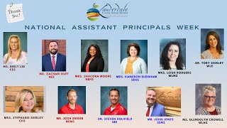 National Assistant Principals Week Thank You [upl. by Gristede]