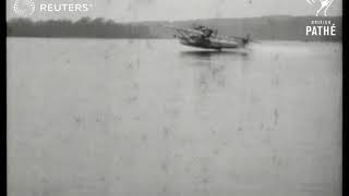 GERMANY Transoceanic planes on the Wannsee in Berlin 1928 [upl. by Etteloc]