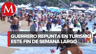 Primer puente largo del año en Acapulco reportan fuerte afluencia turística [upl. by Aihsinat]