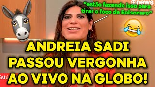 SE TRABALHA NA GLOBO É BURRO🥴Andreia Sadi passa VERGONHA AO VIVO ao falar de Elon Musk e Bolsonaro [upl. by Anuayek]