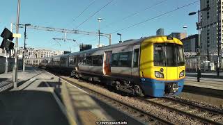 Rare Track  London Overground Train Departs From Platform 11 At Stratford Station London [upl. by Ahtnamas]