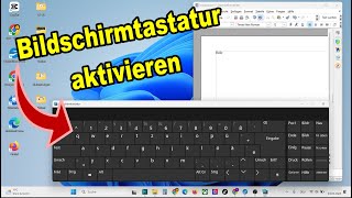 Windows 11 Bildschirmtastatur aktivieren  Anleitung [upl. by Leavy886]