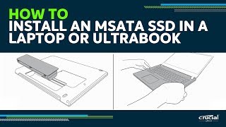 How to Install an mSATA SSD in a Laptop or Ultrabook [upl. by Naasar]